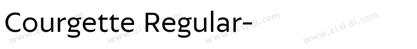 Courgette Regular字体转换
